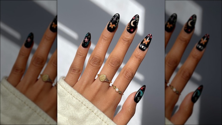 moth and moon nails