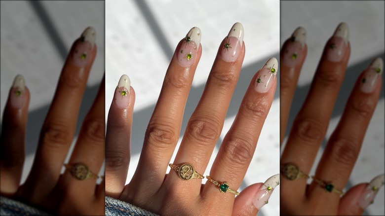 peridot star nails