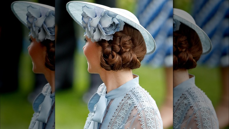 princess hair side bun