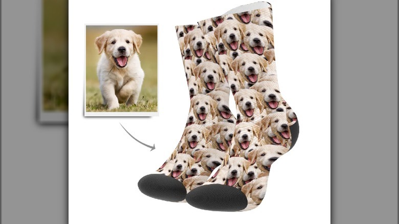 Custom pet face socks