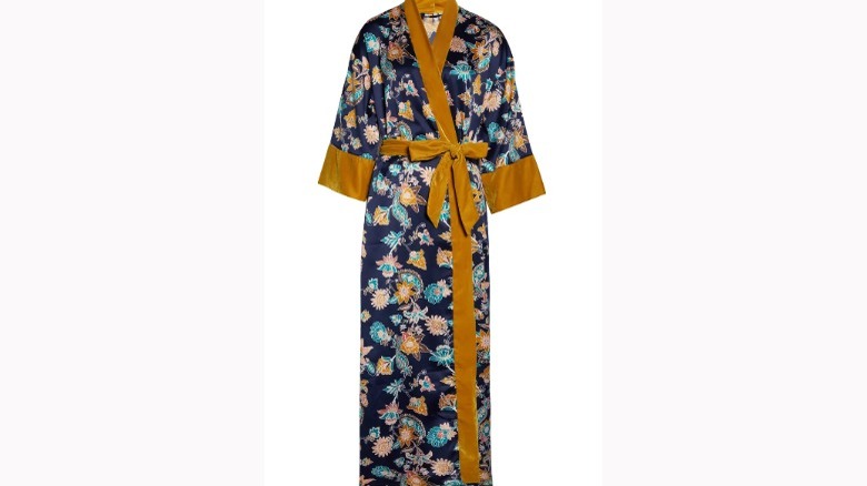 nordstrom velveteen satin robe