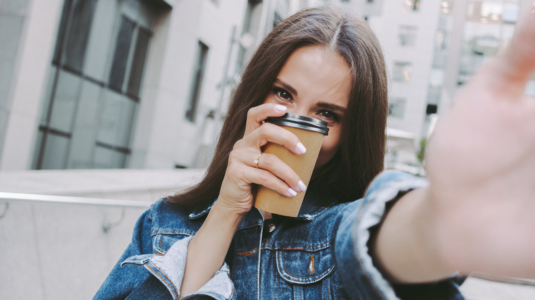 coffee selfie