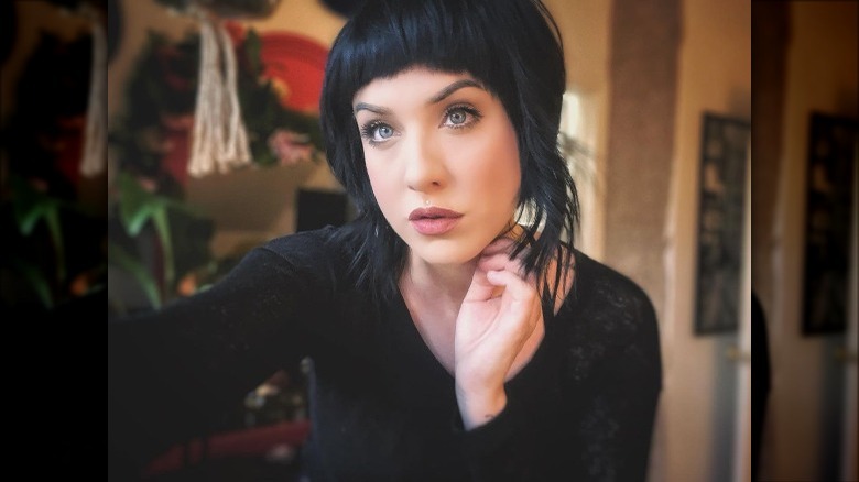 short shag with micro bangs