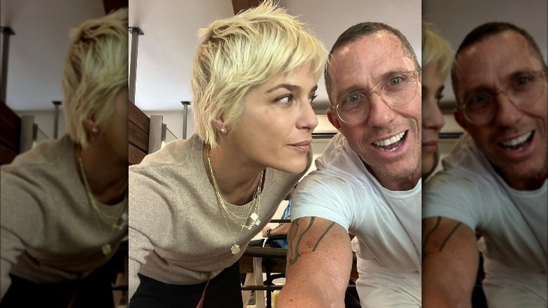 Selma Blair shag hair short