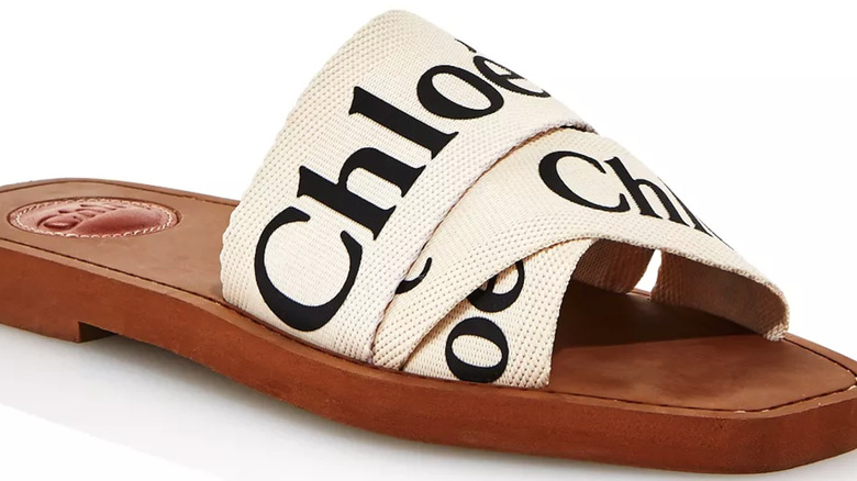 Flat square-toe sandals