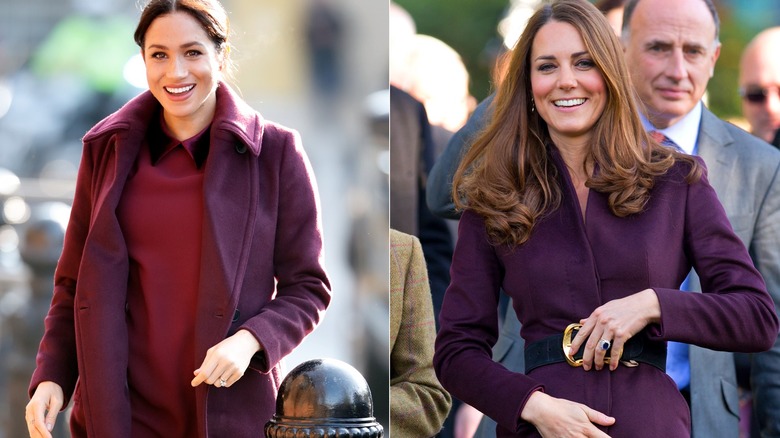 purple coat for winter