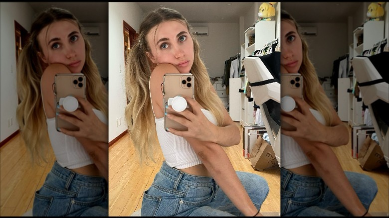 Selfie with pigtails