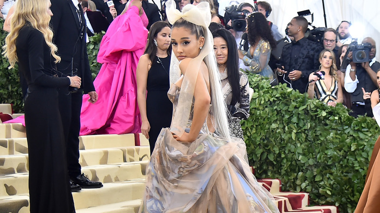 Ariana Grande on Met Gala steps