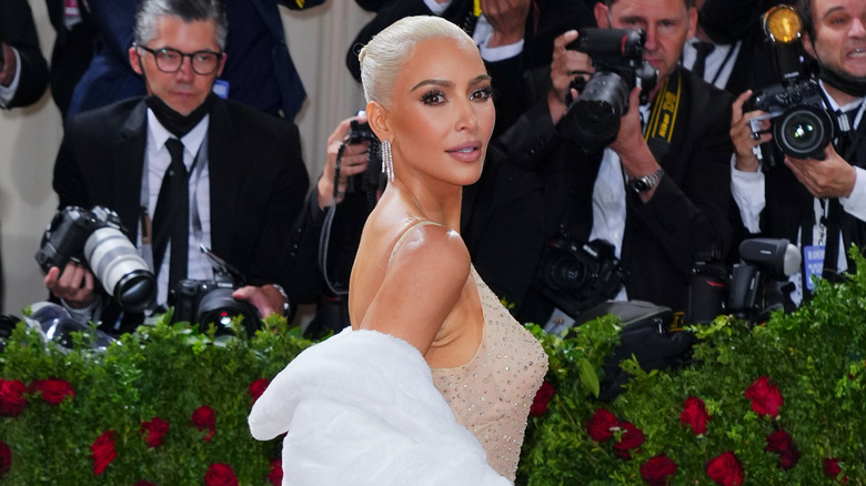 Kim Kardashian wearing gown