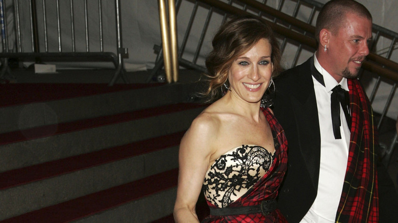 Sarah Jessica Parker smiling in gown