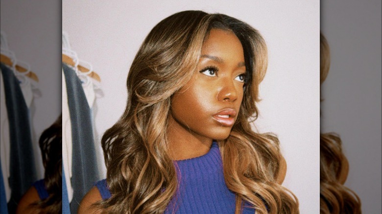 Curtain bangs haircut