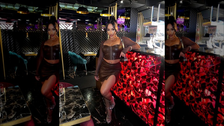 woman with updo date night hair