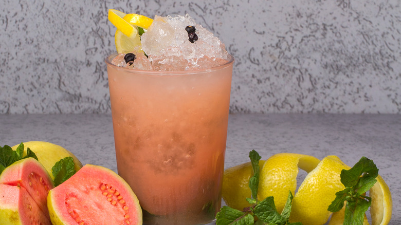 Cocktail with guava