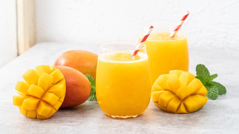 Orange Mango Crush Mocktail