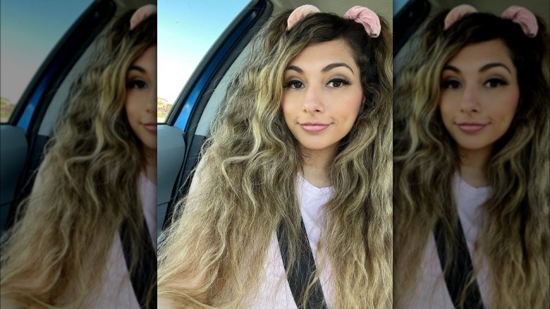 Woman with pigtails and scrunchies