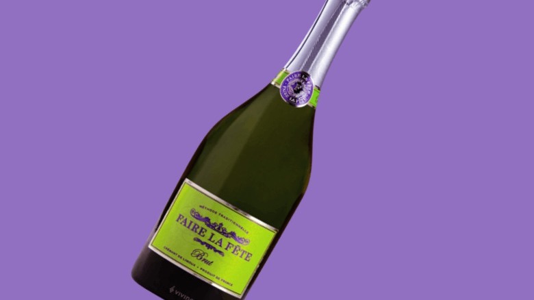 Green bottle of wine