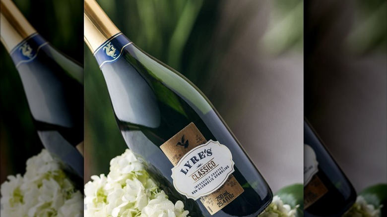 Lyre's bottle on table