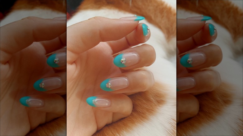 Classy coffin shaped nails