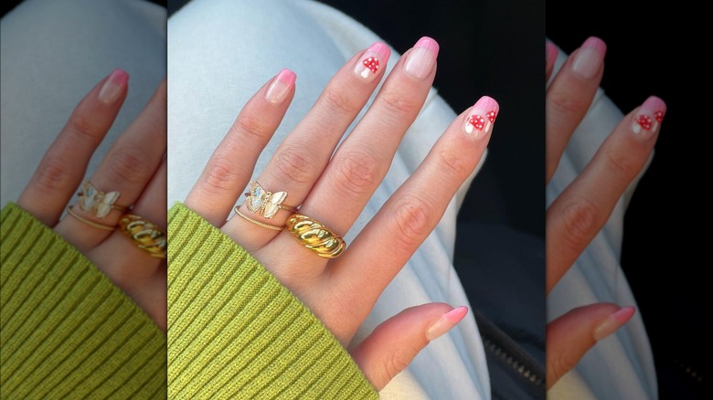 Toadstool manicure design