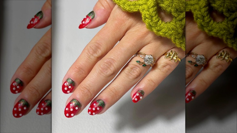Strawberry manicure