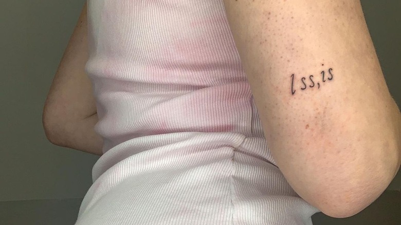 Abbreviated Taylor Swift quote tattoo