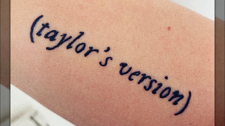 Taylor's Version tattoo