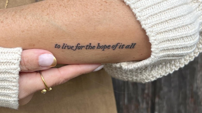 Taylor Swift august tattoo