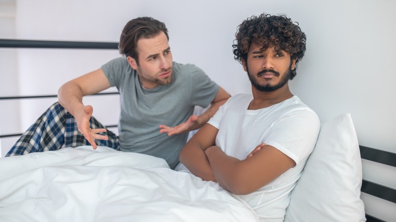 Gay couple in an argument