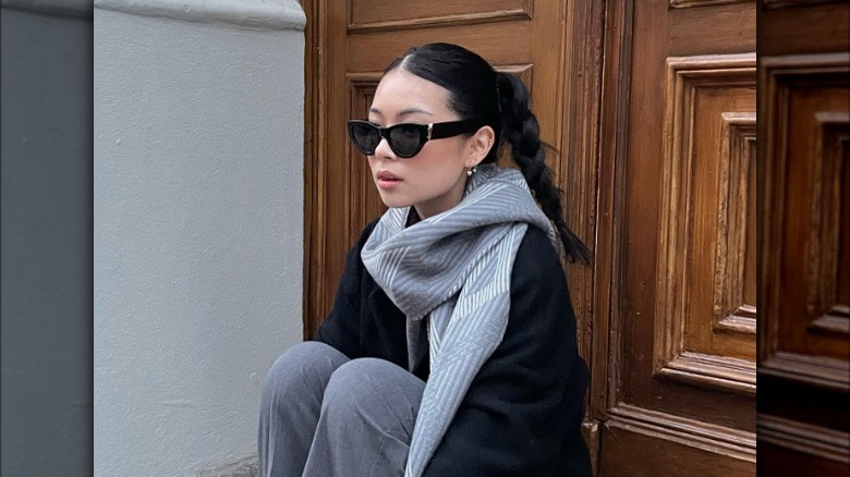 Braided ponytail wedding hairstyle