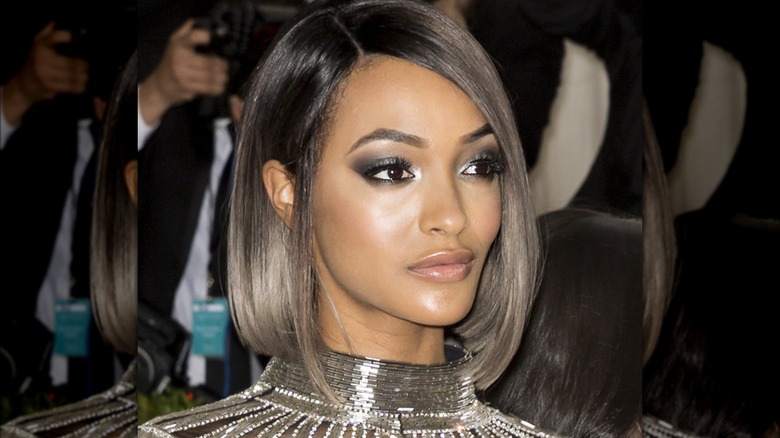 jourdan dunn with angled bob