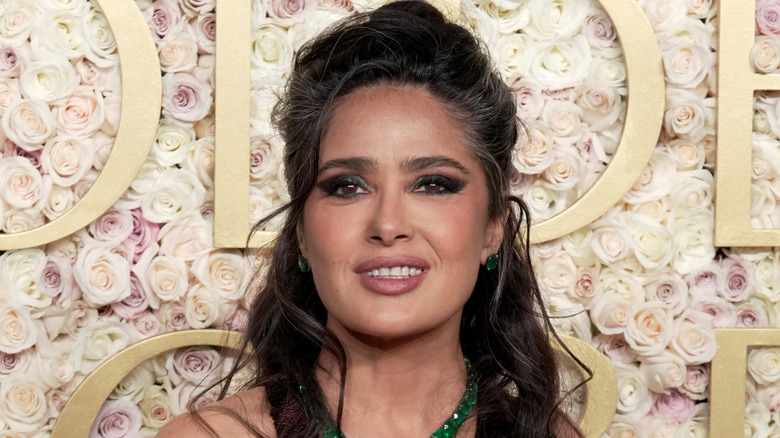 Salma Hayek at the Golden Globes