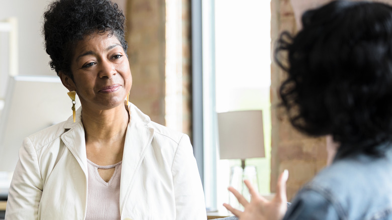 Woman getting counseling