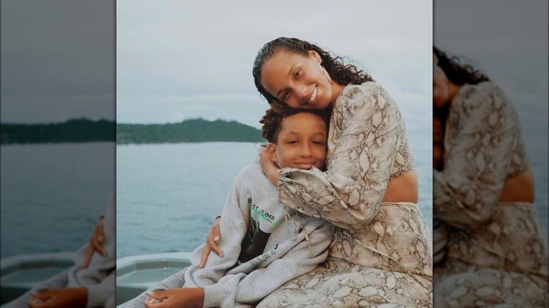 Alicia Keys and son
