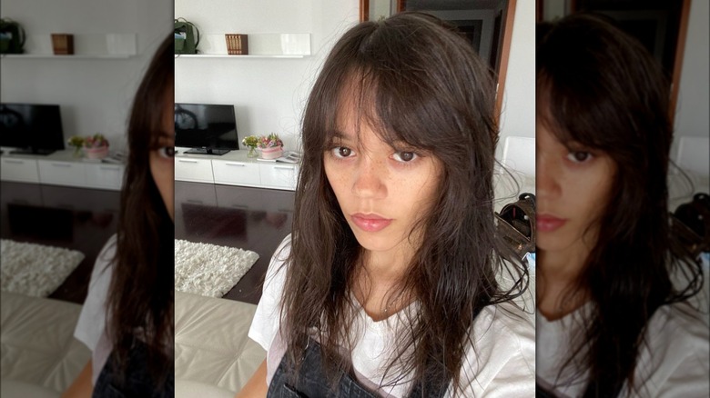 Jenna Ortega post-shower