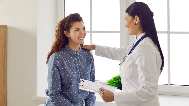 woman at doctor's office