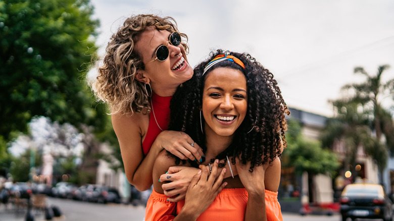 happy couple smiling