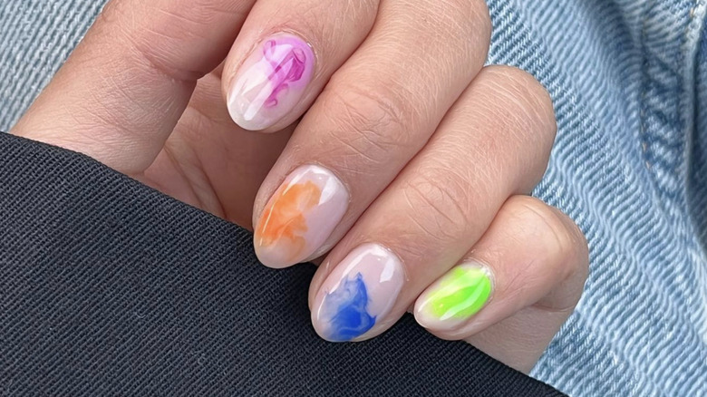 Watercolor nails