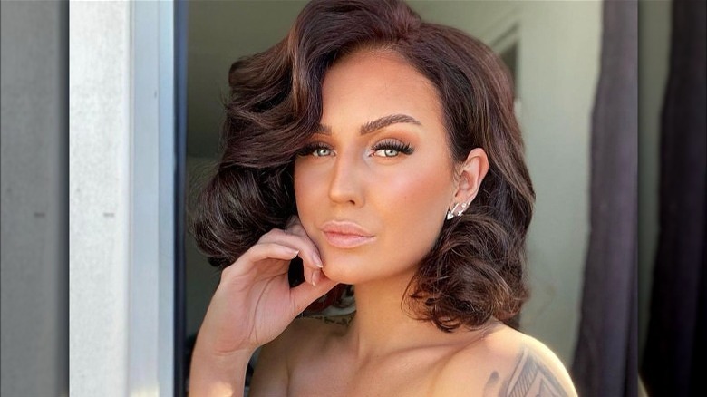 A woman with retro hair