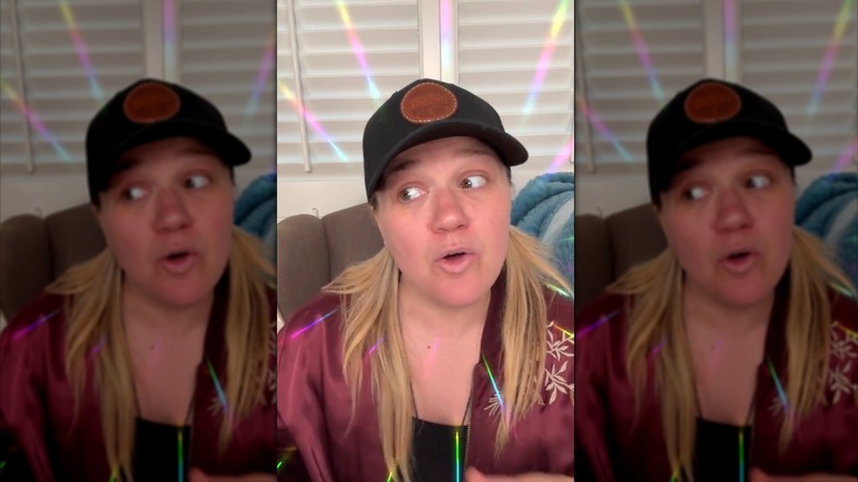 Kelly Clarkson during an Instagram Q & A