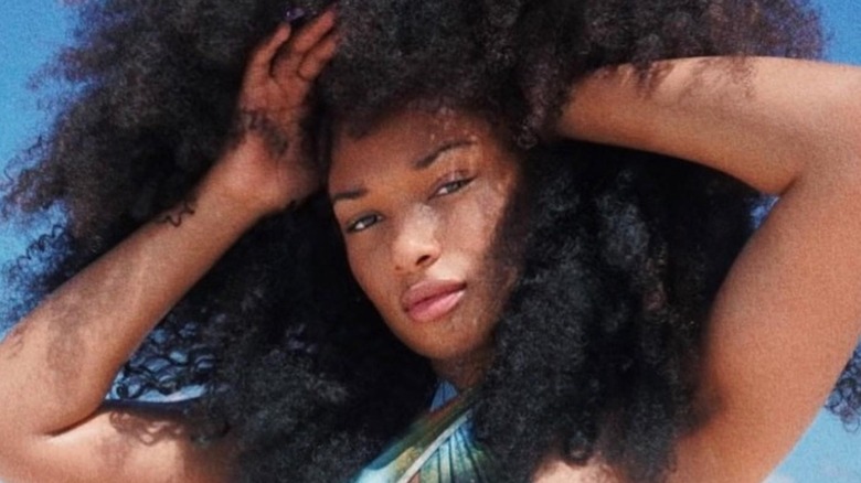 Megan Thee Stallion at the beach