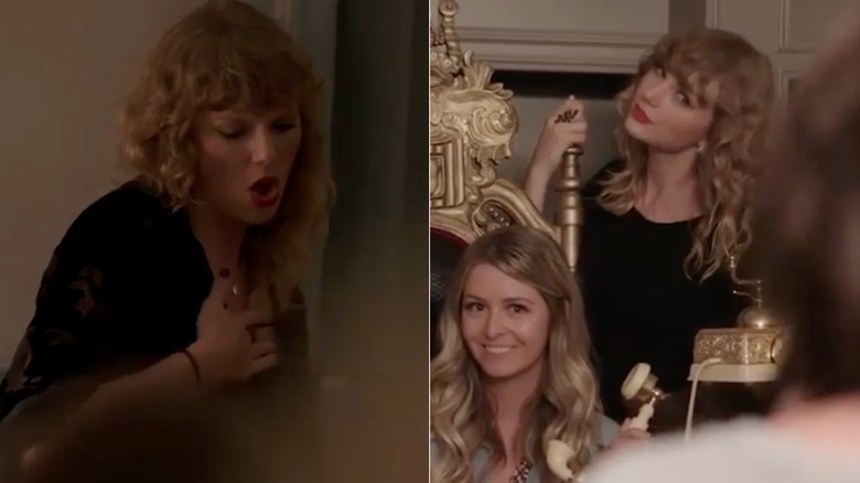 Taylor Swift at two 2017 "Secret Sessions" events