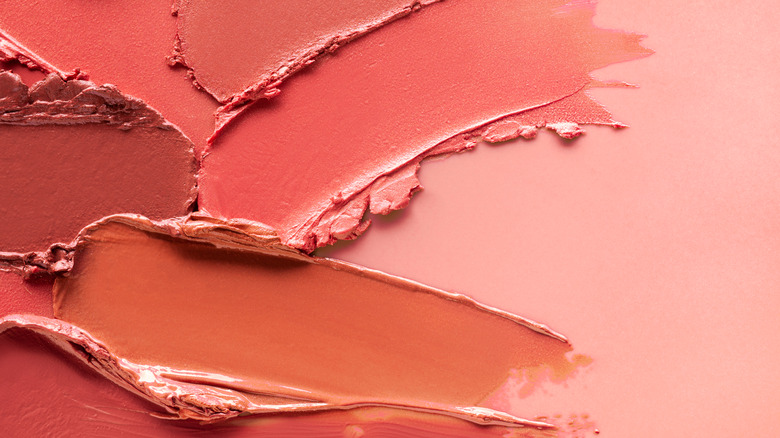 texture shots of lipstick