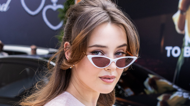 A woman with light brown hair