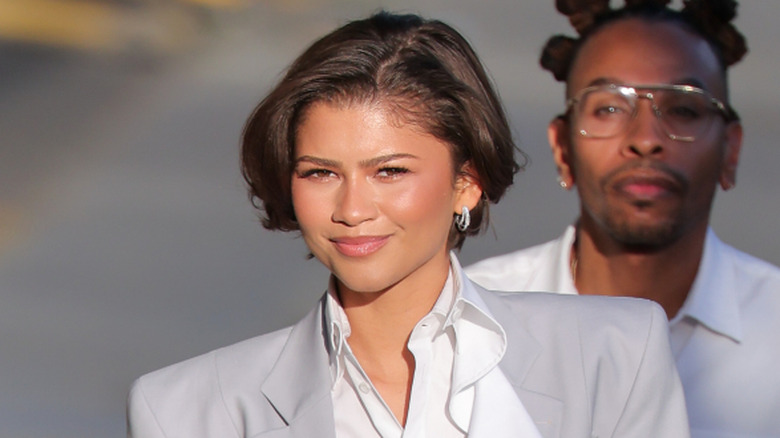 Zendaya arrives to the taping of "Jimmy Kimmel Live" in March 2026.