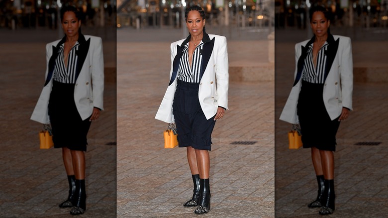 Regina King attends Paris Fashion Week in 2021.
