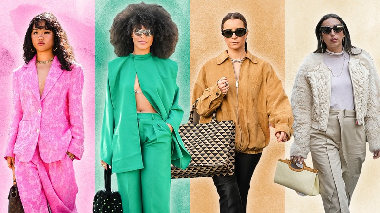 Composite women in fall outfits