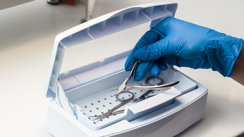 sanitizing nail tools