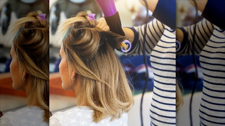 Brown to blond ombré