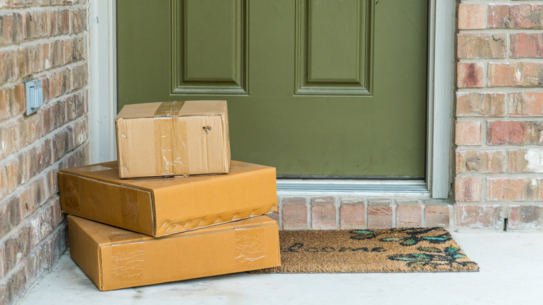 Packages on doorstep
