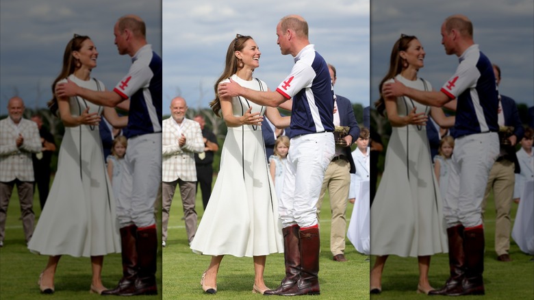 Kate Middleton and Prince William and a polo match